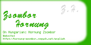 zsombor hornung business card